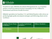 Tablet Screenshot of hillsdaleinv.com